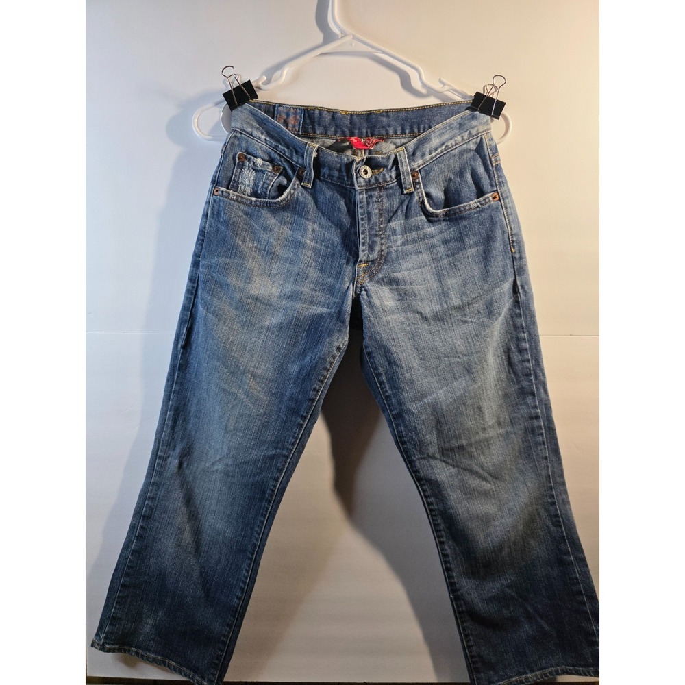 LUCKY BRAND BUTTON FLY LIGHTLY DISTRESSES WOMENS JEANS SZ 0. 0526-1